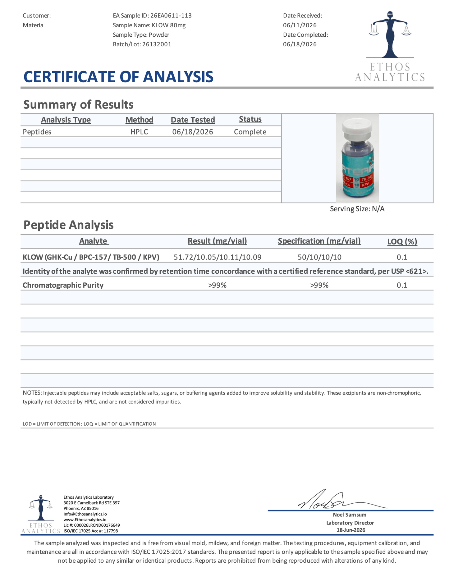 BPC-157/TB-500/GHKcu/KPV - 80mg